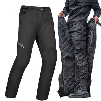 Warm And Quick-Release Motorcycle Pants with CE Certified Knee Guards