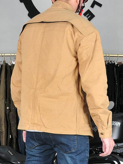 Men's Retro Windproof and Anti-fall Cycling Long Sleeve Shirt