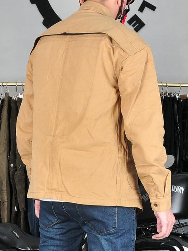 Men's Retro Windproof and Anti-fall Cycling Long Sleeve Shirt
