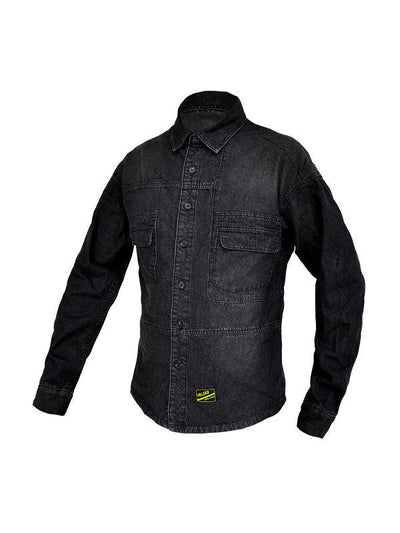 Men's Motorcycle Riding Anti Fall Denim Long Sleeve Shirt