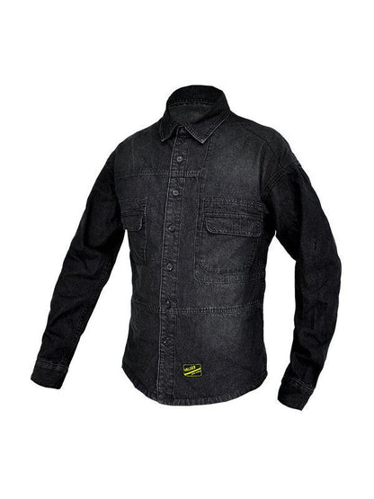 Men's Motorcycle Riding Anti Fall Denim Long Sleeve Shirt