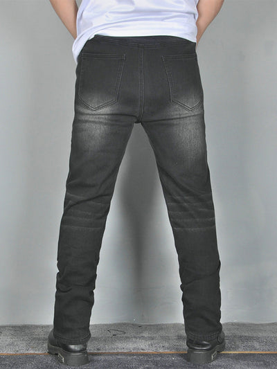 Men's Comfort Armor Denim Riding Pants - Flexible Silicone Protectors