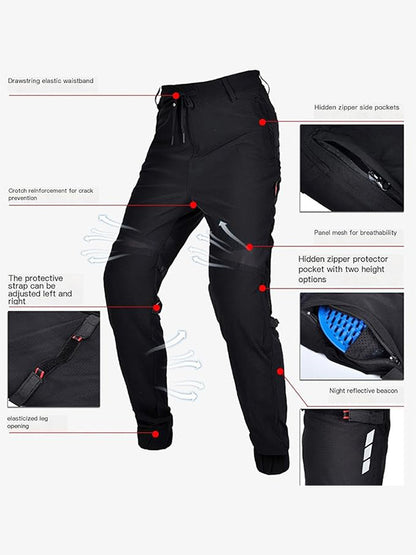 360° Airflow & Reflective Riding Pants - CE-Ready Protection