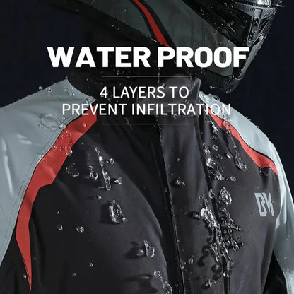 Waterproof Motorcycle Riding Rain Gear Set