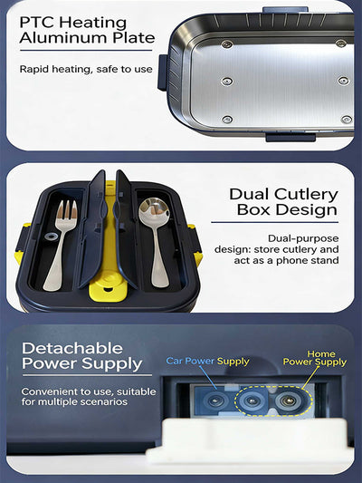Multifunctional Electric Heated Lunch Box