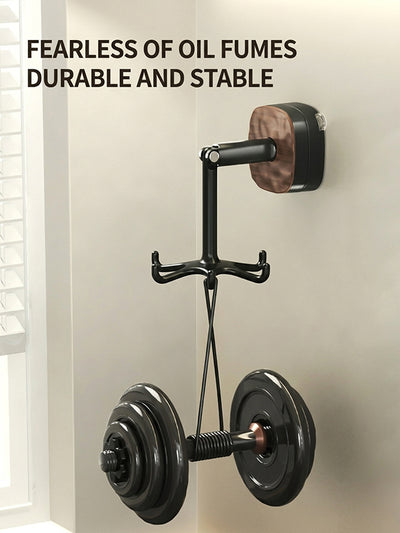 Wall-mounted rotatable suction cup hook
