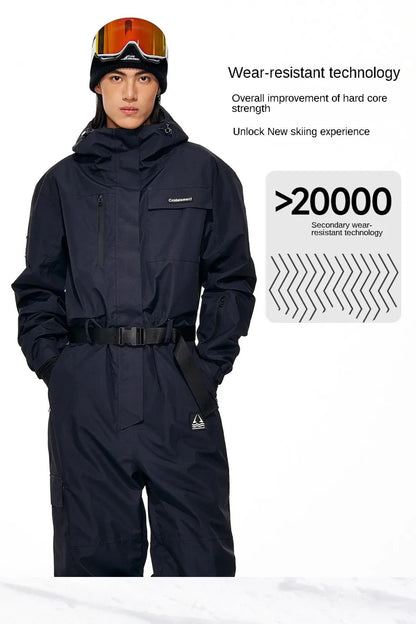 Warm And Waterproof Outdoor One-Piece Jumpsuit