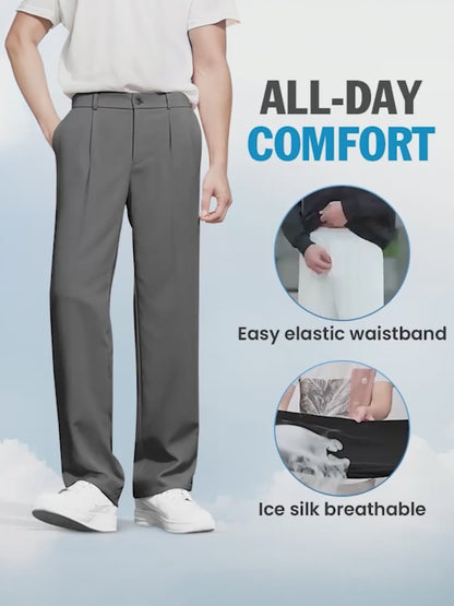 Comfort Ice Silk Flexible Casual Pants
