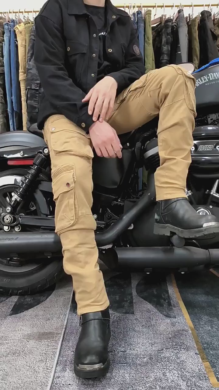 Men's Multifunctional Motorcycle Cargo Pants