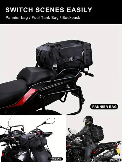 3 Sizes Motorcycle Tail Bag Carrier Set
